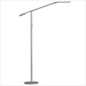 Koncept Z-Bar silver standing lamp: Illuminating Elegance and Efficiency