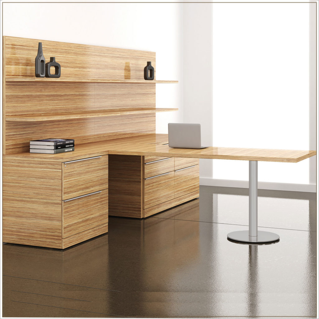 Executive Desks in Oak Wood Veneers