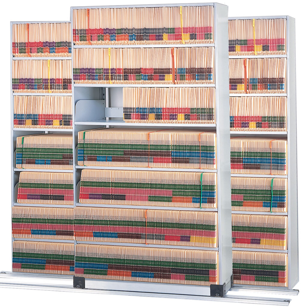 Sliding Tracks High Density Shelf Files
