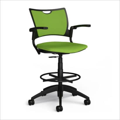 9 to 5 Bella Task Stool Lime Green Trader Boys Office Furniture