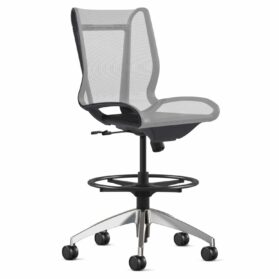 9to5 Cydia Stool - in gray mesh