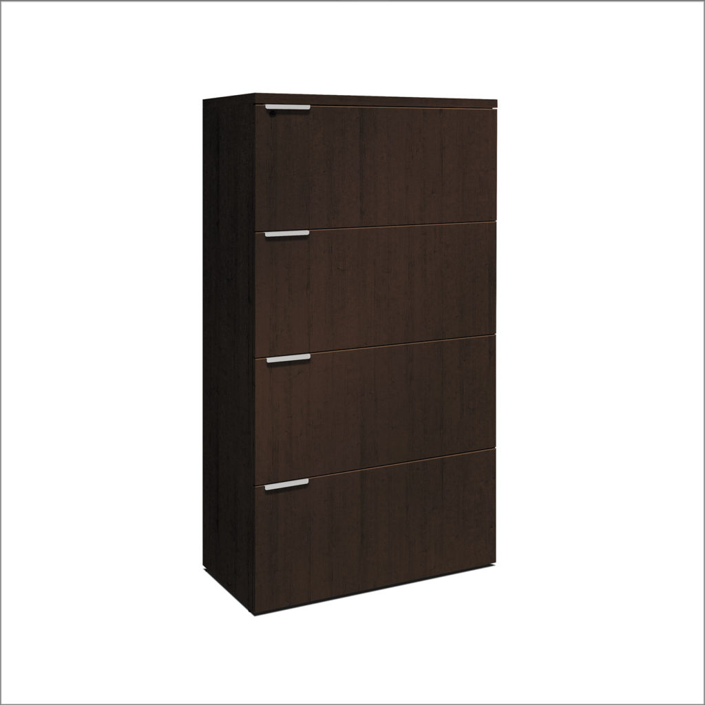 Hon 4 Drawer Lateral File Mocha Laminate