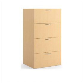 4 Drawer Hon Lateral File Oak Laminate