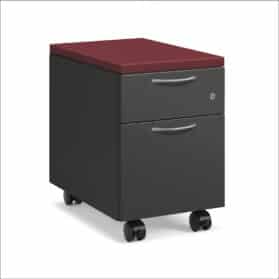 Mobile Ped File Cranberry