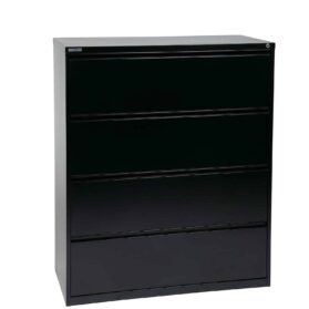 Black 4 drawer lateral file