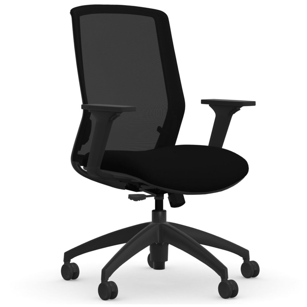 A sleek and contemporary task chair