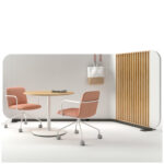 Stylex Still Screens supports partially to fully enclosed spaces with optional integrated power for solo and group activities.