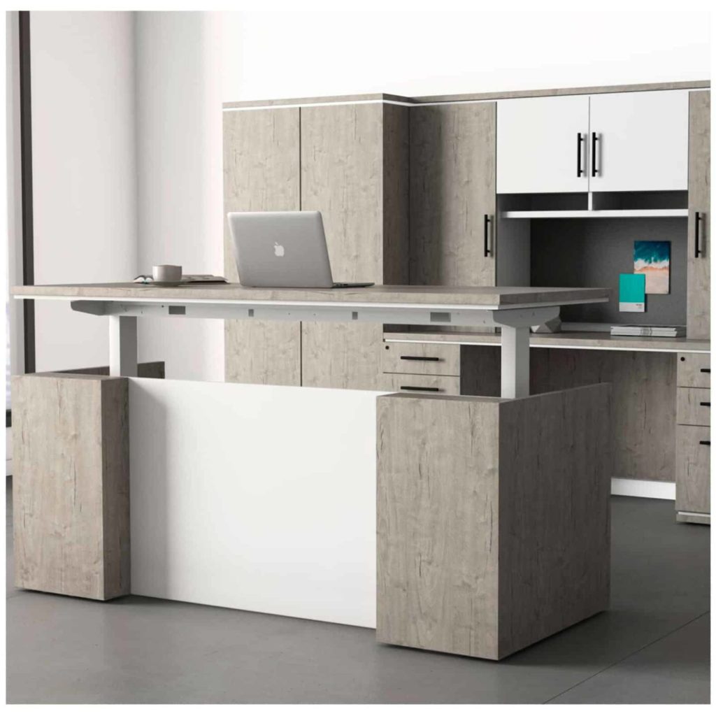 Deskmakers' Milano Series Sit to Stand Desk