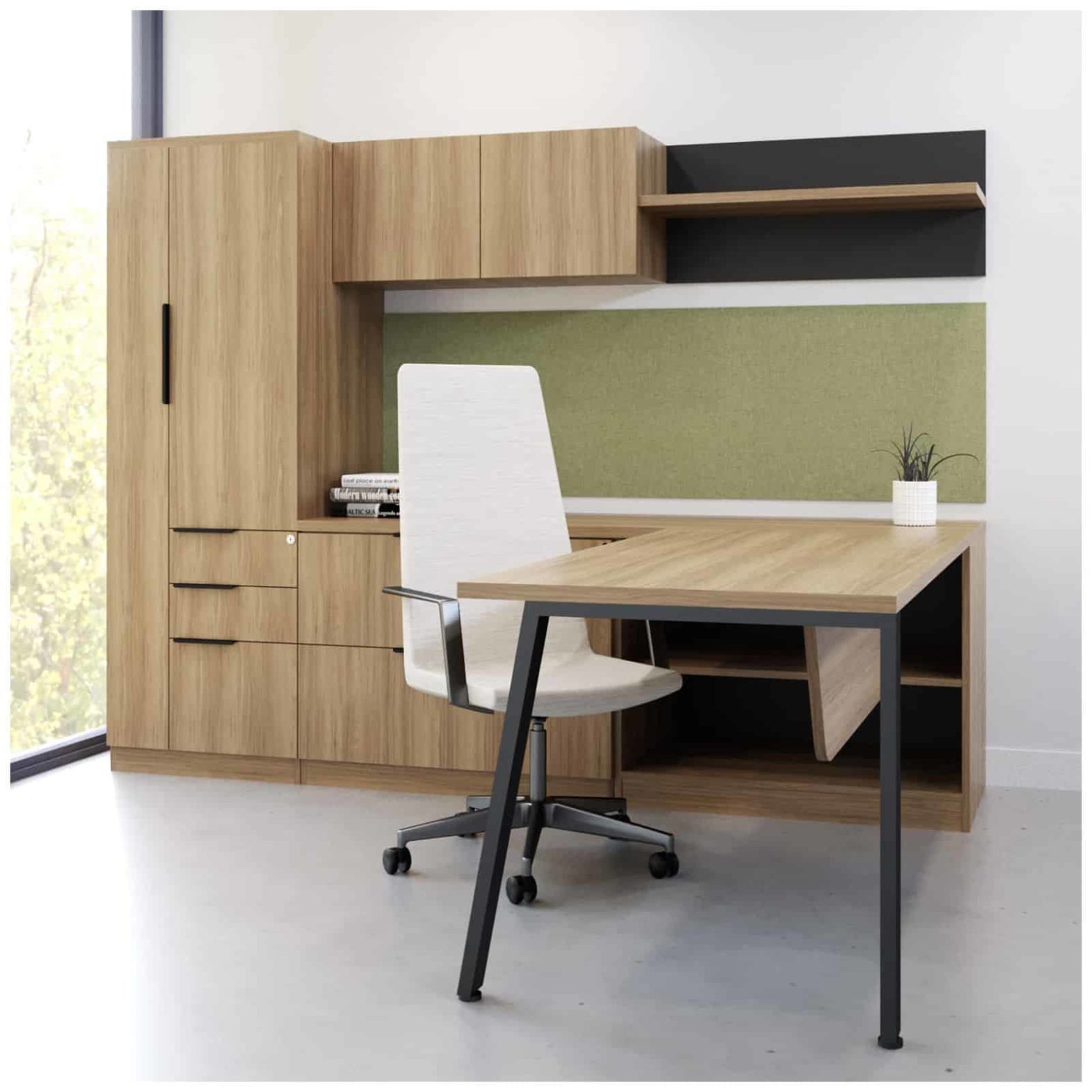 Convergence office desks are DeskMakers best selling series