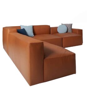 Stylex Yoom Sofa in Brown Leather