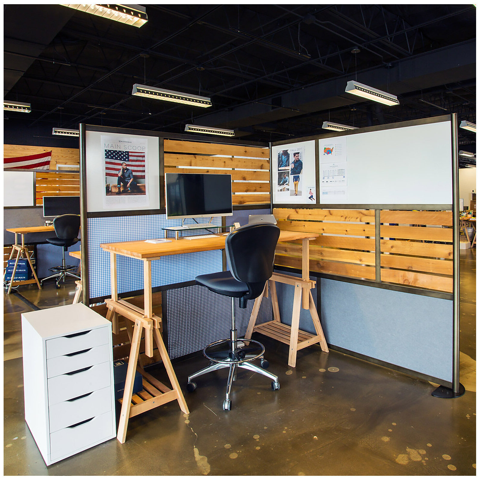 While single Framewall room dividers can be ordered, multiple Framewalls can be linked together to further create space