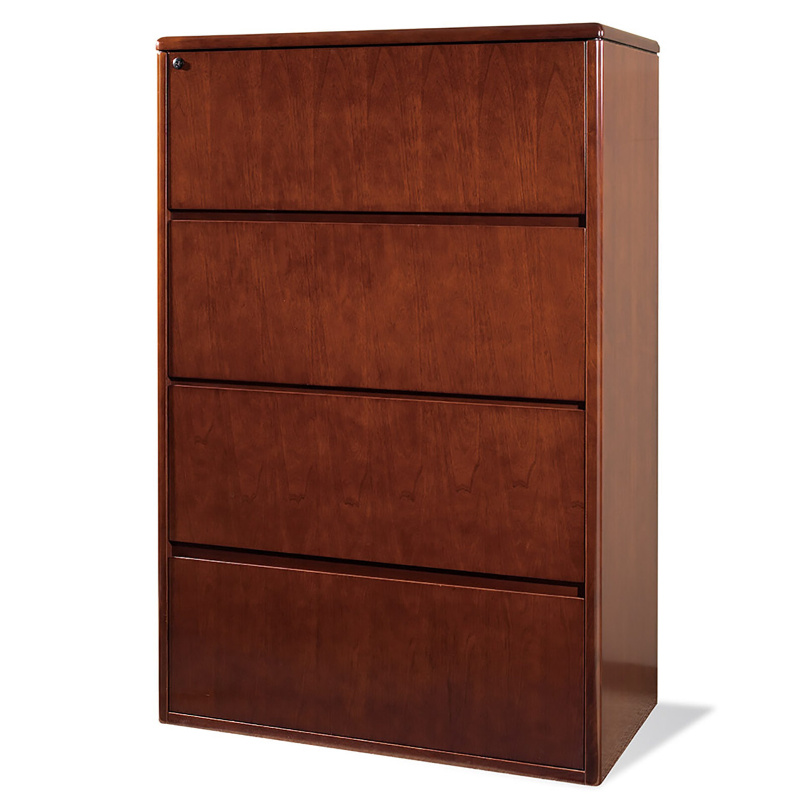 4-drawer wood lateral file